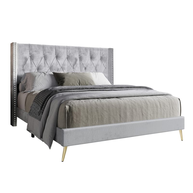 Homer Tufted Upholstered Platform Bed