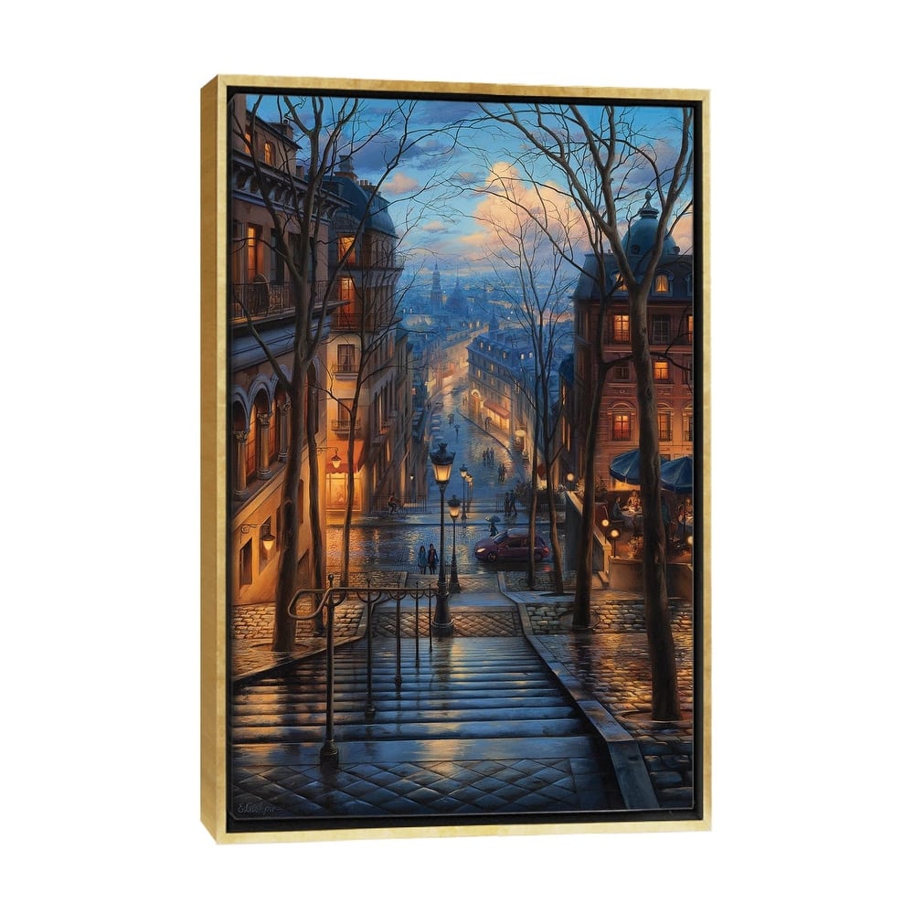 iCanvas "Montmartre Spring" by Evgeny Lushpin Framed Canvas Print