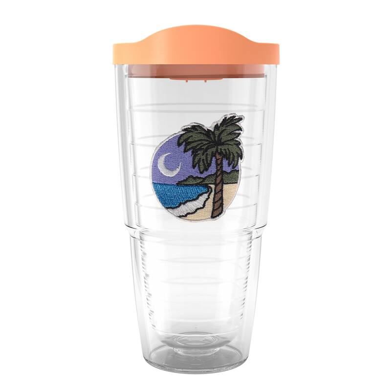 Tervis A Day In The Tropics Made in USA Double Walled Insulated Travel Tumbler, Eve - 24oz