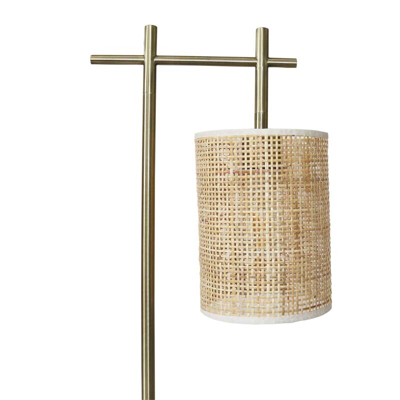 Bedroom Table Lamp Nordic Home Creative Romantic Warm Study Room Desk Bedside Lamp, Moonstone Bamboo Lampshade Table Lamp