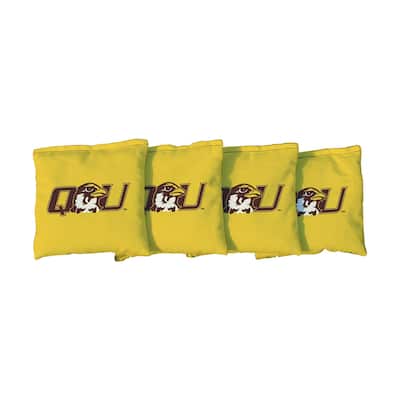 Replacement Quincy Hawks Yellow Cornhole Bags