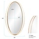 preview thumbnail 6 of 9, Allan Andrews Rania Oversized Oval Wall Mirror - White
