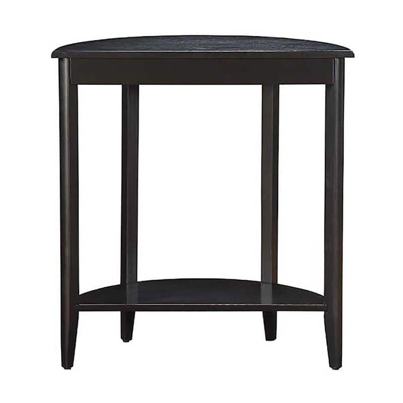Monterey Black Console Table with Bottom Shelf