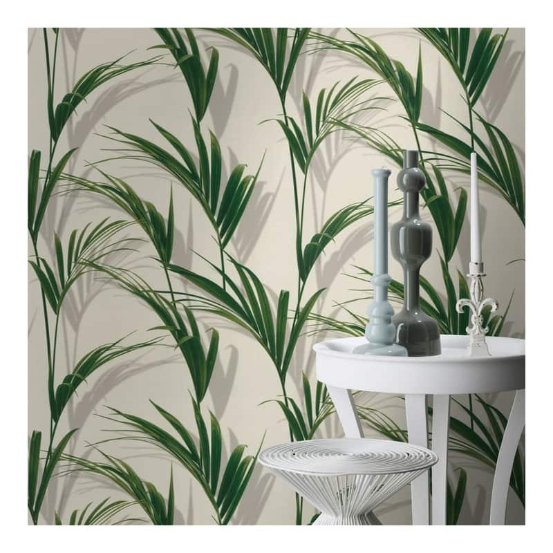 Rasch Cyperus Grey Reed Wallpaper - 20.5 x 396 x 0.025