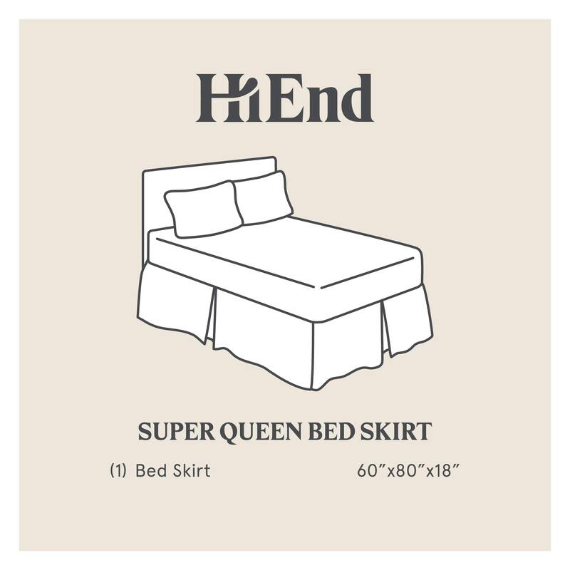 Paseo Road by HiEnd Accents Carter Tweed Bed Skirt, 1PC