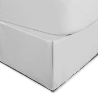Martex Solid Tailored Pleated Lightweight 21-inch Drop Bed Skirt