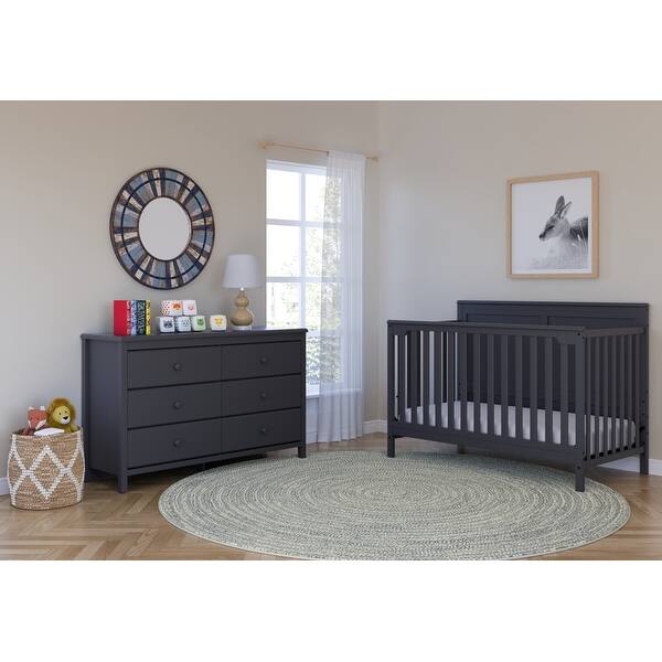 alpine 6 drawer double dresser