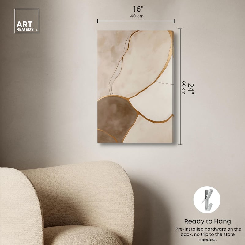 Taupe Terrain I Canvas by Art Remedy, Gallery Wrapped
