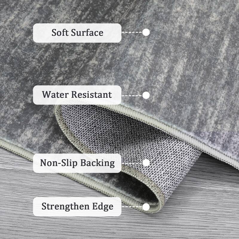 Garvee Modern Abstract Solid Area Rug