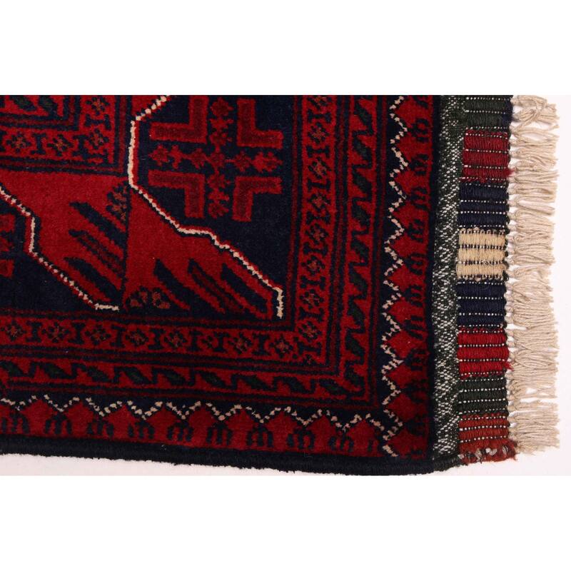 ECARPETGALLERY Hand-knotted Finest Khal Mohammadi Red Wool Rug - 4'4 x 7'2