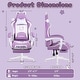 preview thumbnail 2 of 6, BOSSIN Gaming Chair with Cat Ears and Cat Paw Cushion Pillow,Cute Kawaii Reclining Computer Chair for Girl with Footrest