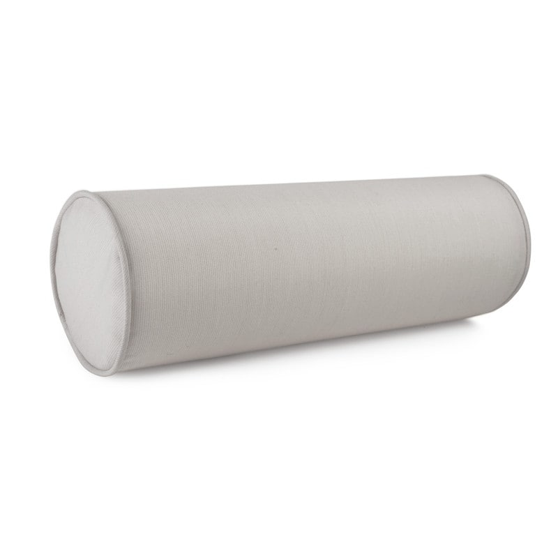 Austin Horn Classics Sunbrella Zippered Neck Roll Bolster (set of 2) - Dove