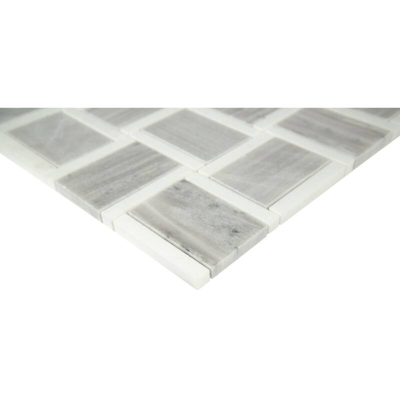 Ackland AKM-S-12X12PTP-CA 12" x 12" Marble Block Random Floor and Wall