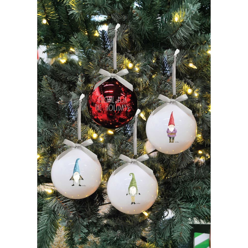 Rae Dunn Set of 4 CHRISTMAS Ornaments