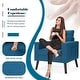 preview thumbnail 28 of 31, Costway Set of 2 Modern Tufted Accent Chair Linen Upholstered Armchair