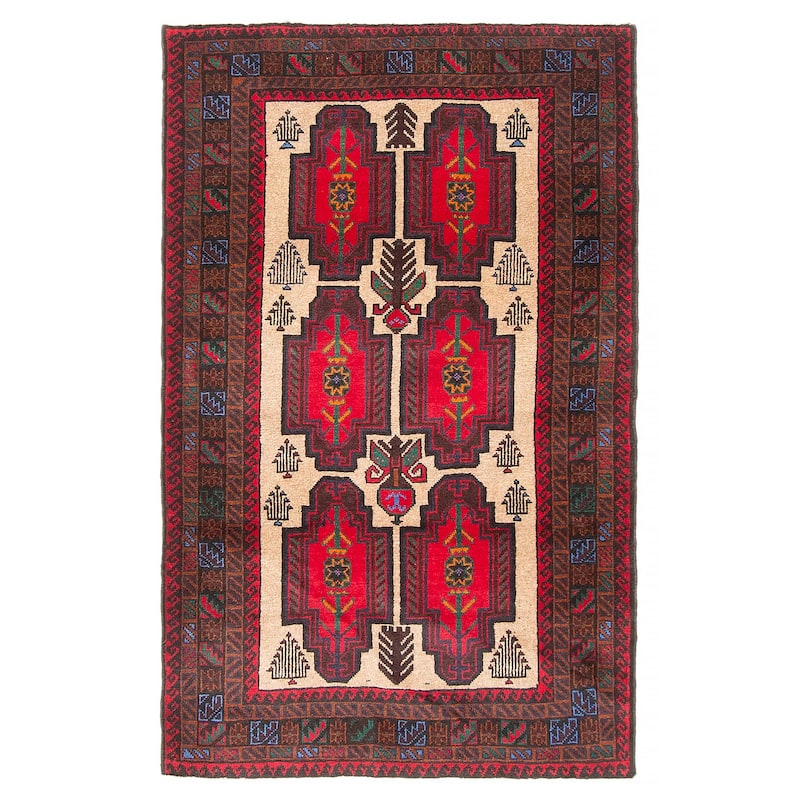 Teimani Tan Rug 2'10" x 4'7" - 2'10 x 4'7 - Tan - 2'10 x 4'7