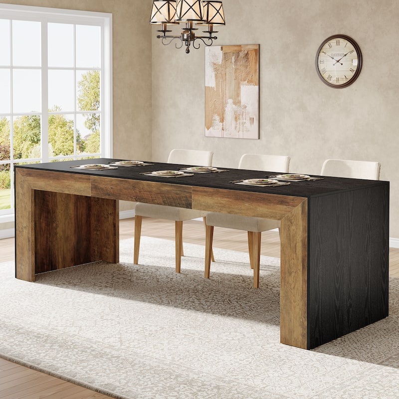 Extra Long Wood Dining Table, Kitchen Table, Living/Dining Room Gathering Accent Table