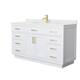 Option White, Gold Trim, Giotto Quartz Top