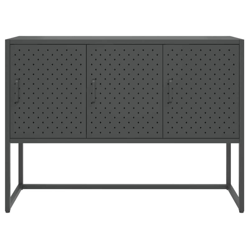 vidaXL Sideboard Storage Buffet Cabinet for Kitchen Living Room Entryway Steel
