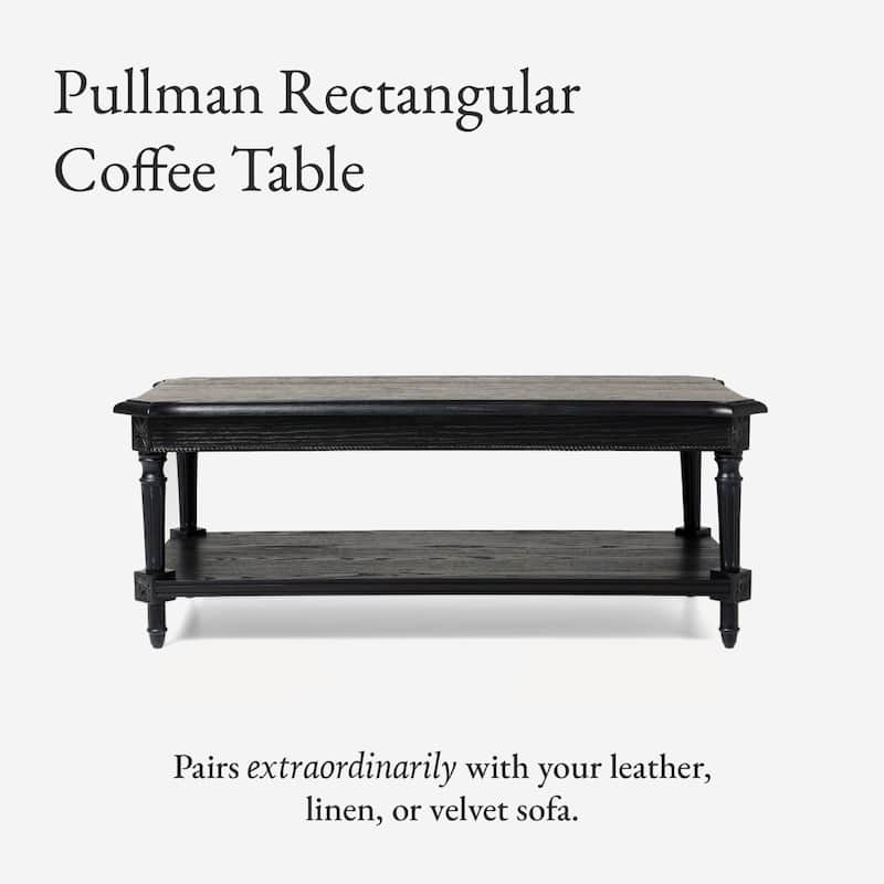 Maven Lane Pullman Traditional Rectangular Wooden Coffee Table
