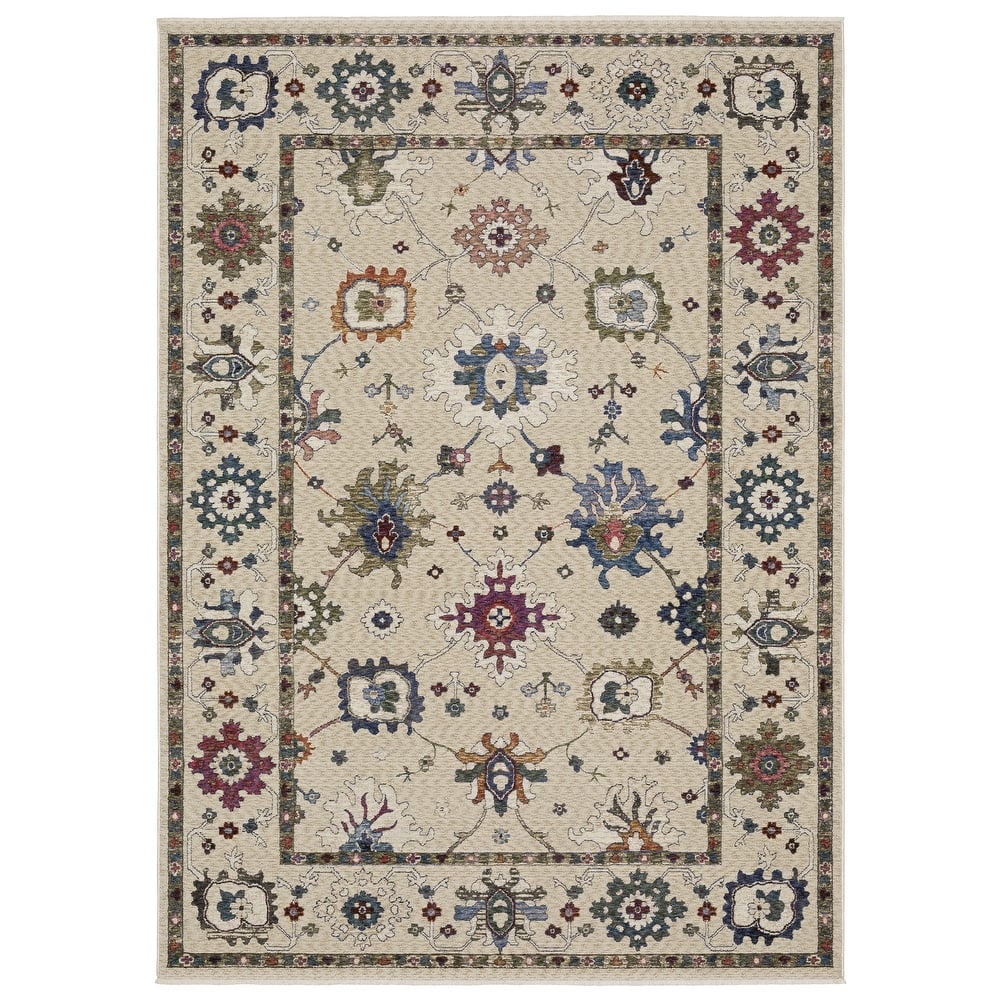 Style Haven Henretta Global Persian Inspired Fringe Edge Area Rug