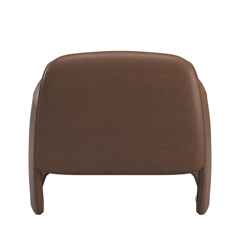 Maratea Round Arm Accent Chair and Ottoman by iNSPIRE Q Modern