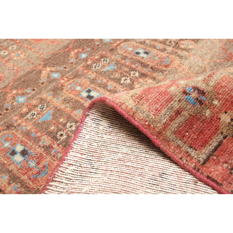 ECARPETGALLERY Hand-knotted Antalya Vintage Brown Wool Rug - 3'4 x 9'8