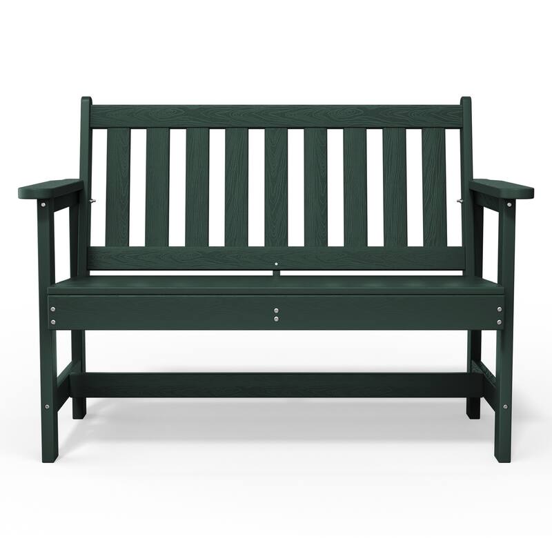 Outdoor 2-Person Garden Bench 42.92-in W x 35.83-in H