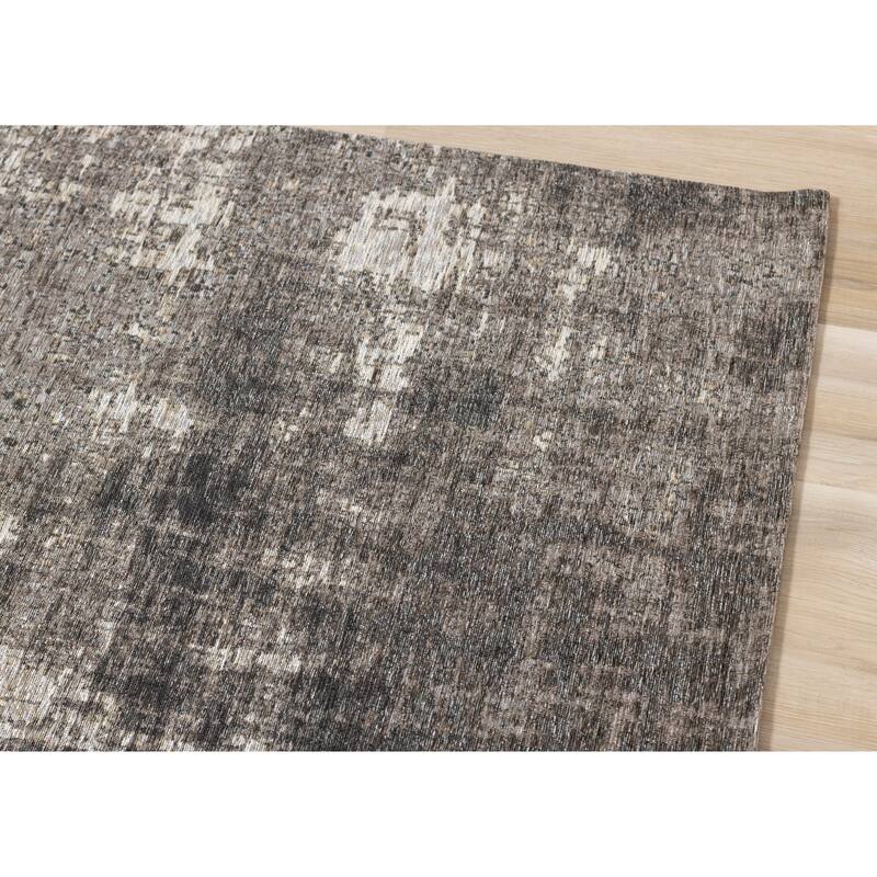 Kylie Collection - Grey Distressed Rug