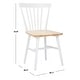 preview thumbnail 39 of 67, SAFAVIEH Winona Spindle Farmhouse Dining Chairs (Set of 2) - 20.1" x 20.3" x 32.8"