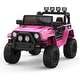 preview thumbnail 8 of 33, 2-Seater Ride On Truck Car, Kids 4 Wheeler Car for Girls and Boys Rose Red