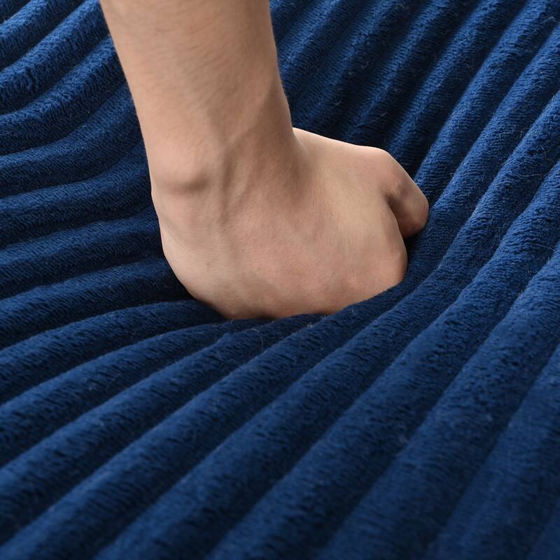 GDFStudio - Polyester 50.9" Loveseat Chaise with Cup Holders