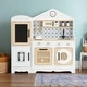 preview thumbnail 12 of 20, Teamson Kids Little Chef Morocco Play Kitchen & Accessories, White/Natural