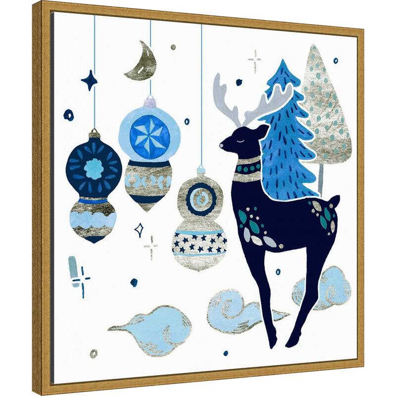 Goodnight Reindeer II by Melissa Wang Framed Canvas Wall Art Print