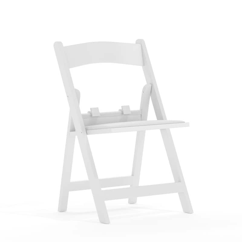 Kids Resin Folding Chair with Vinyl Padded Seat - 12.25"D x 13.25"W x 21"H