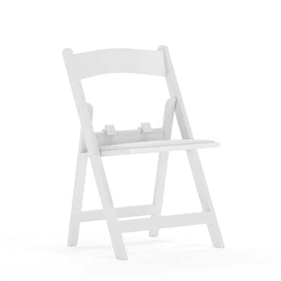 Kids Resin Folding Chair with Vinyl Padded Seat - 12.25"D x 13.25"W x 21"H