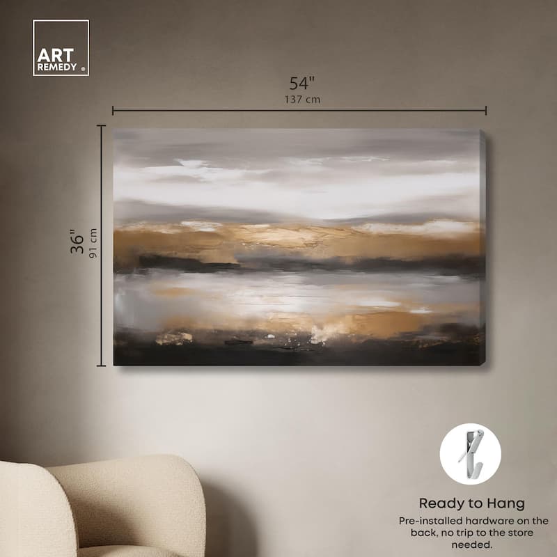Dust and Gold Canvas by Art Remedy, Gallery Wrapped