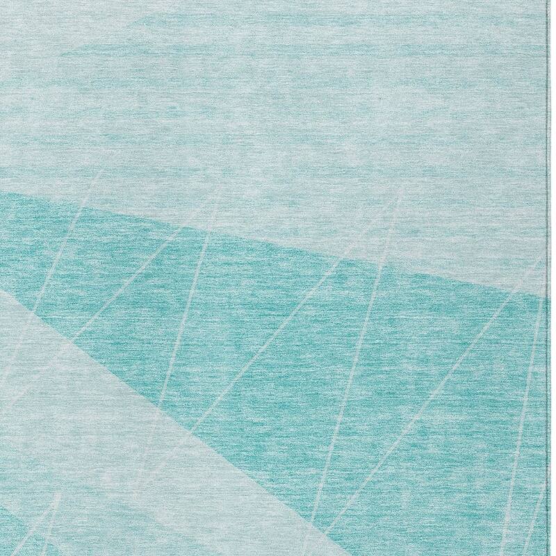 HomeRoots Geometric Transitional Rectangle Outdoor Rug
