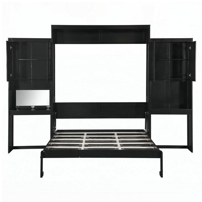 Murphy Bed with Vanity and Cabinets