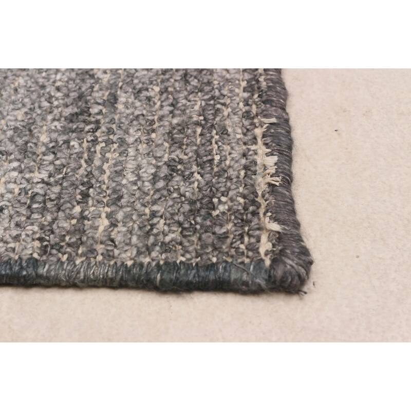ECARPETGALLERY Hand-knotted Loreto Grey Silk Rug - 5'8 x 8'11