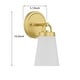 preview thumbnail 5 of 6, Acroma 1 light Moden Gold Armed Sconce