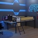 preview thumbnail 56 of 69, Metal Loft Bed with Desk, LED Lights & Storage