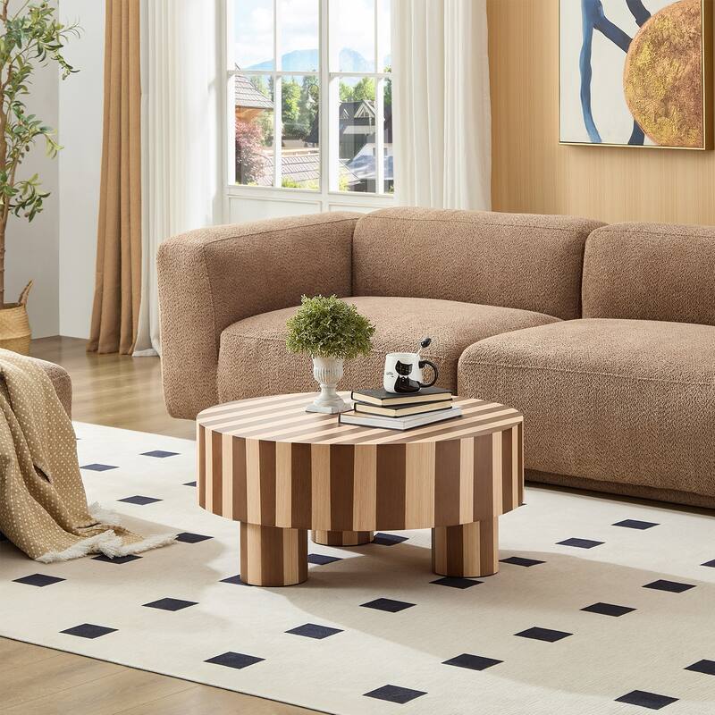 Round Wood Coffee Table