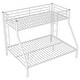 preview thumbnail 32 of 52, Metal Bunk Bed with 2 Built-in Ladders, Twin XL Over Queen/Full XL Over Queen Heavy Duty Bunk Bedframe with Guardrails for Kids