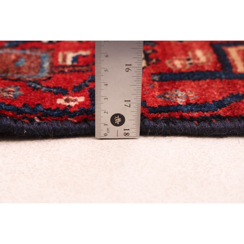 ECARPETGALLERY Hand-knotted Kayseri Vintage Dark Navy Wool Rug - 4'10 x 7'1