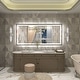 preview thumbnail 76 of 156, UL Certified Black Metal Framed LED Front Light and Backlit Anti-Fog Wall Bathroom/ Vanity Mirror