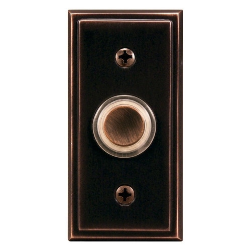 Heath Zenith SL-602-02 Wired Pushbutton Doorbell, Oil Rubbed Bronze