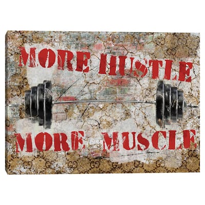 More Muscle Canvas Art Print