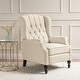 preview thumbnail 17 of 64, Christopher Knight Home Walter Button-tufted Reclining Club Chair LIGHT BEIGE