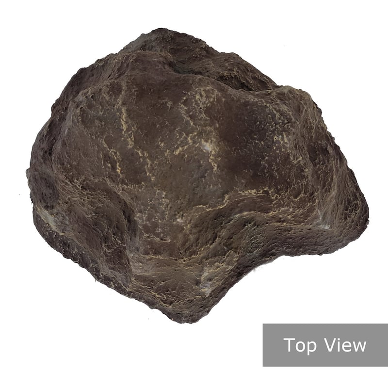 Outdoor Artificial Landscaping Rock Well Pump Cover Fiberglass Boulder